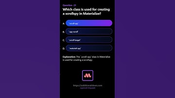 Which class is used for creating a scrollspy in Materialize #materialize