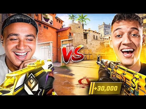 Um RADIANTE no VALORANT vs GLOBAL no CS2 — Quem ganha?