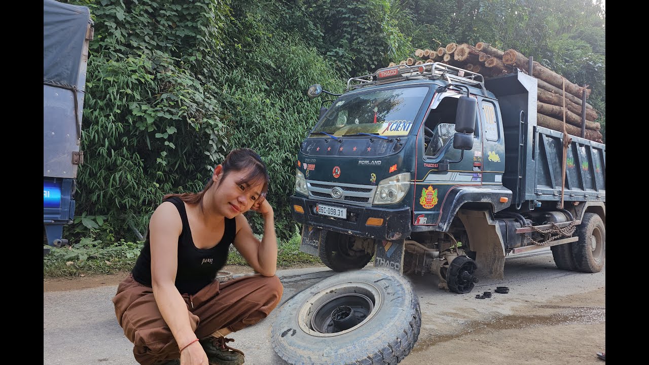120 minutes to rescue a truck that lost a wheel while running on the road,