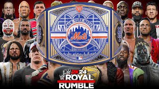 WWE 2K24 ROYAL RUMBLE MATCH FOR THE NEW YORK METS WWE LEGACY CHAMPIONSHIP BELT!