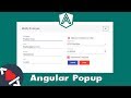 Angular Material Popup Dialog & Model