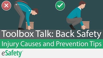 2 Minute Toolbox Talk: Back Safety - Injury Causes and Prevention Tips