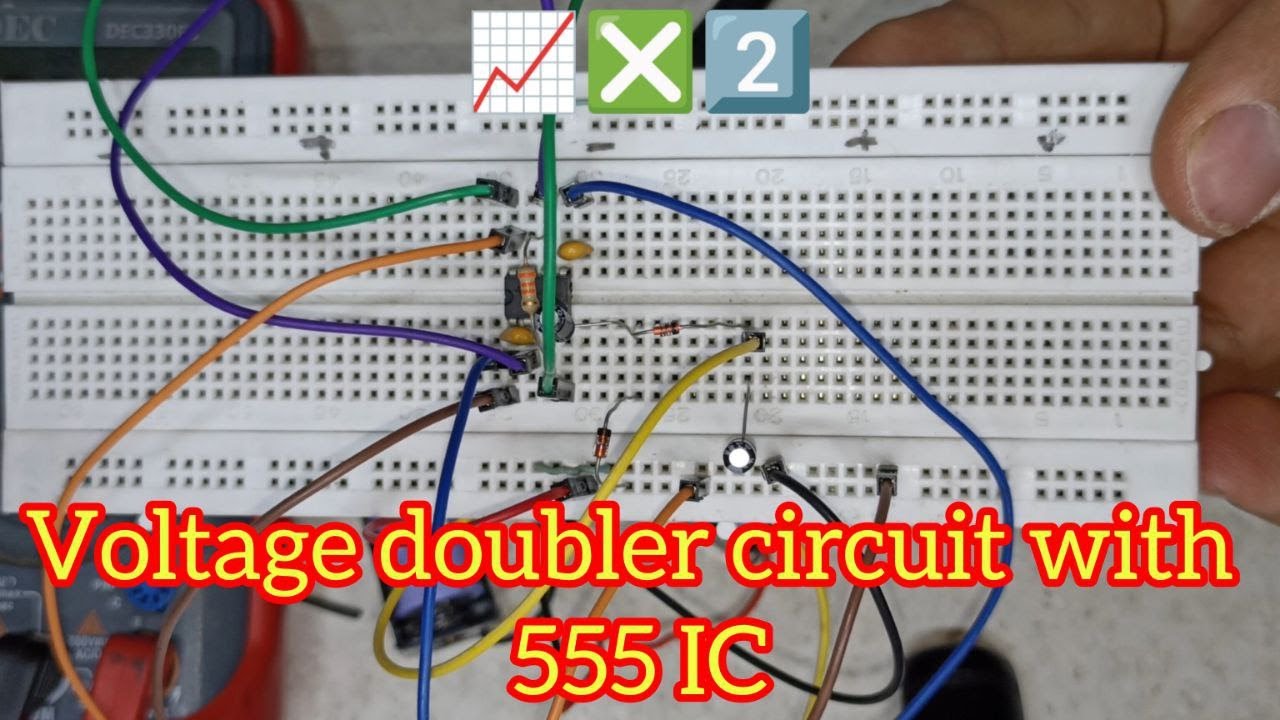 voltage doubler circuit with 555 IC