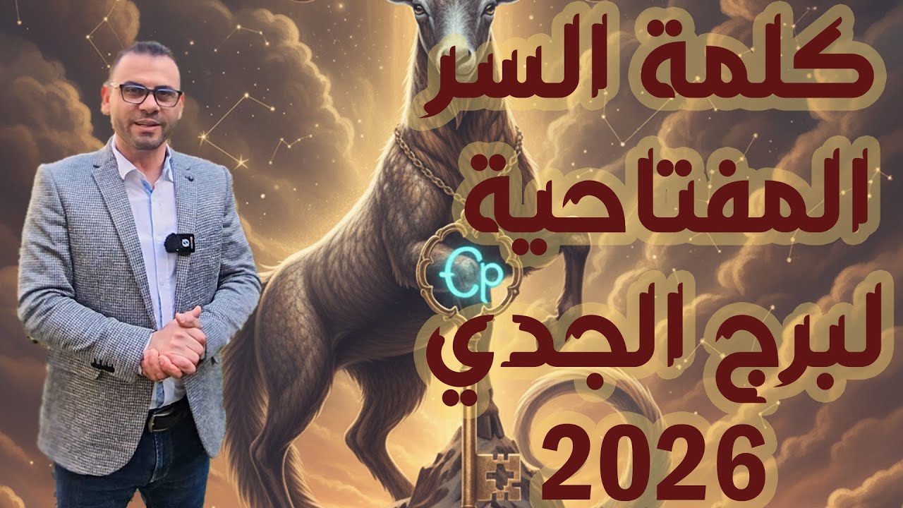 كلمة السر الى برج الجدي 2026 م 