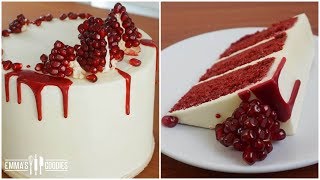 Ruby red velvet cake recipe with white ...