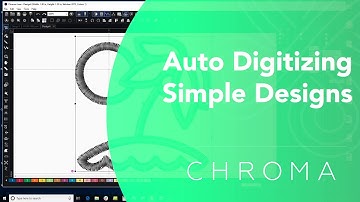 Auto Digitizing a Simple Design or Logo (Inspire, Plus, Luxe) | Chroma Digitizing Software