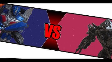 Megatron VS Optimus Prime (stop motion test)