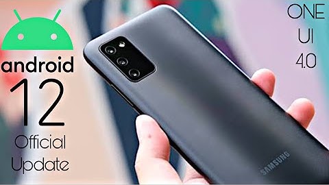 Samsung Galaxy A03s Official Android 12 ONE UI 4.0 Update