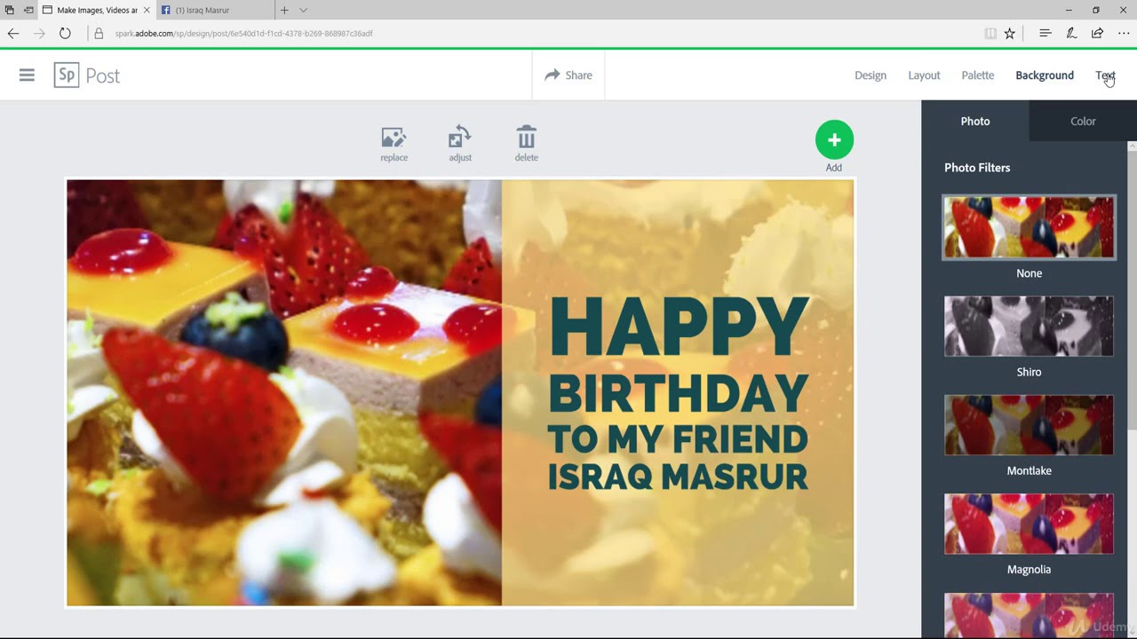 Create A Social Media Post With Adobe Spark - YouTube