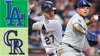 Los Angeles Dodgers vs Colorado Rockies Highlights April 15, 2021 | MLB Season 2021