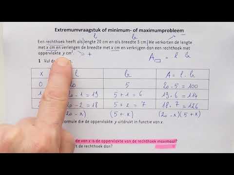 Extremumvraagstuk of minimum  of maximumprobleem