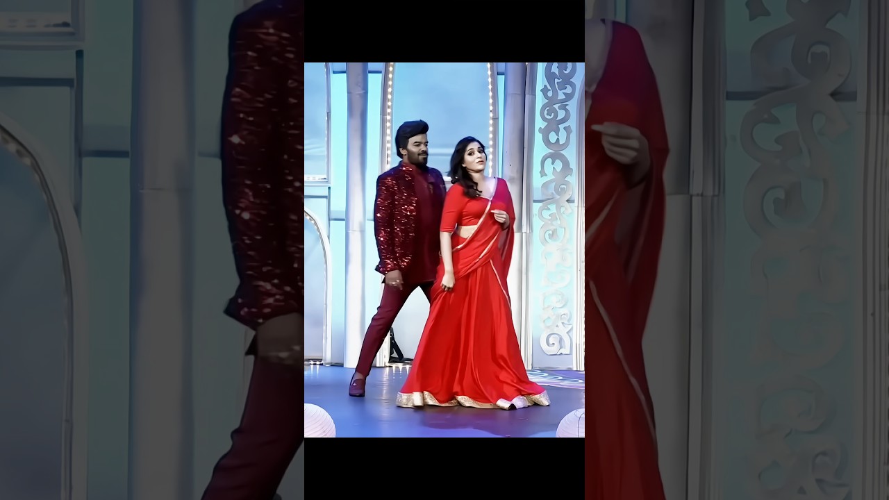 Sudheer & Rashmi 😍 Energetic💥 Dance on🕺Mega Victory Mass Song⚡