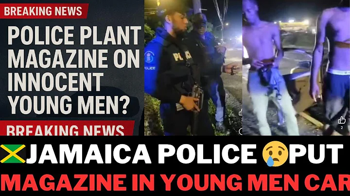 Jamaica 🇯🇲 Police PLANT GVN MAGAZINE ON YOUNG MEN. Jamaican Police Must STOP THIS