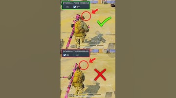 ✅ Best Dynamically Hide Crosshair Settings in CODM BR🔥Pro Settings in CODM💯Codmobile #shorts #codmbr