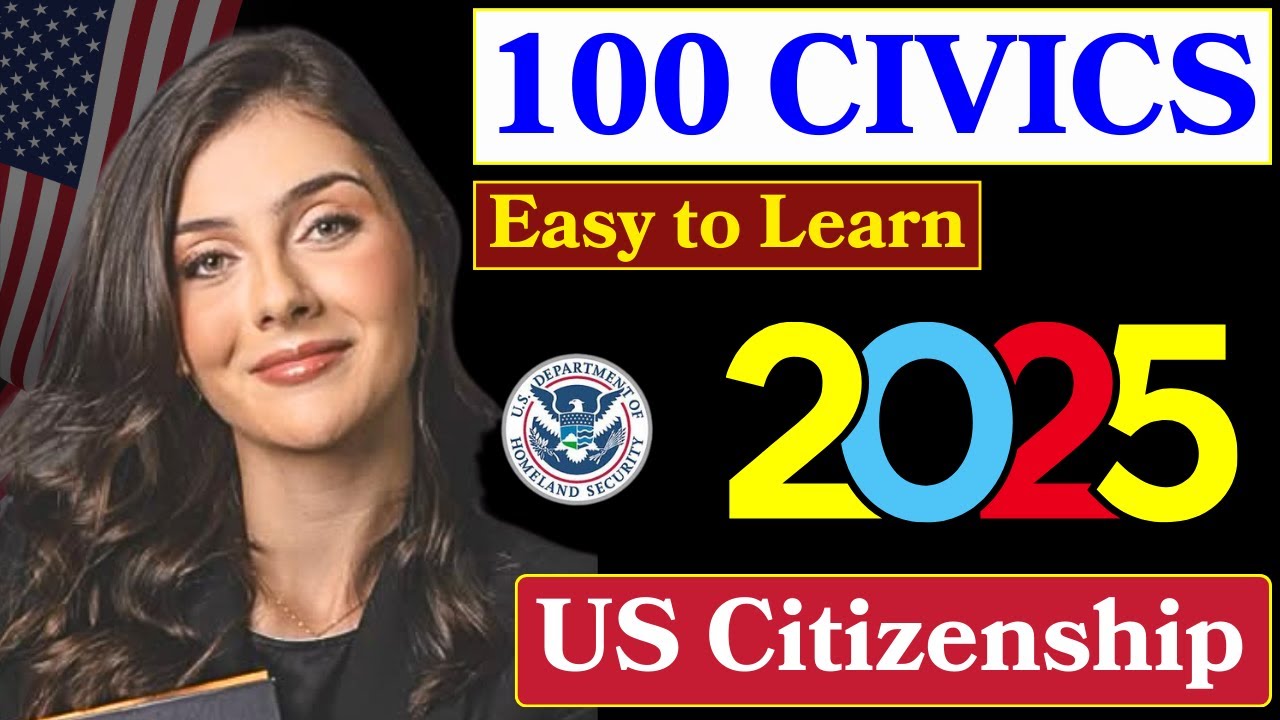 2025 (EASY Answer) USCIS Official 100 Civics Questions & Answers for US ...