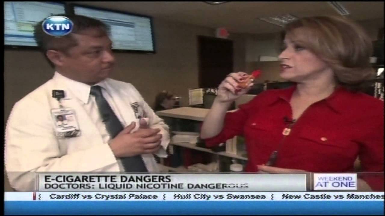 Liquid nicotine in electronic cigarettes can be dangerous