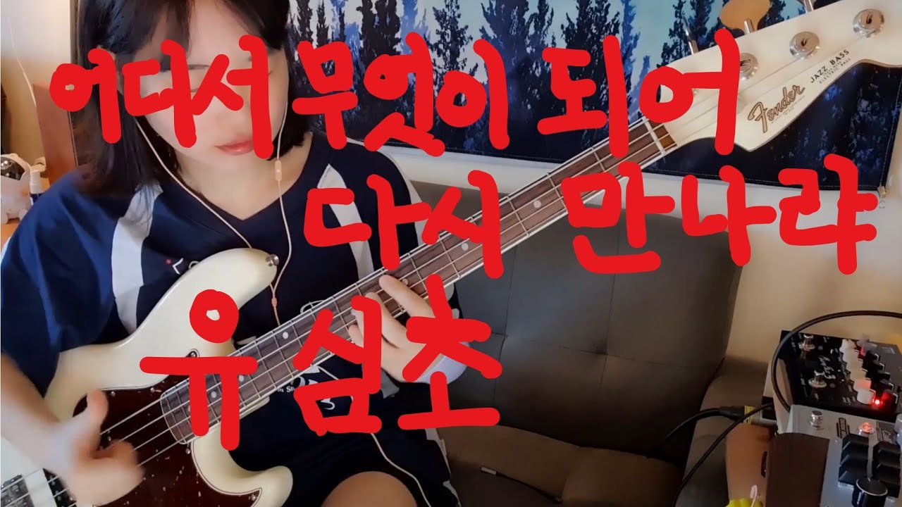 어디서 무엇이 되어 다시 만나랴 - 유심초 베이스커버