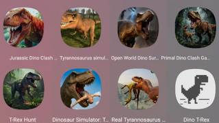 JURASSIC DINO CLASH, TYRANNOSAURUS SIMULATOR 3D, OPEN WORLD DINO SURVIVAL, PRIMAL DINO CLASH GAME screenshot 4