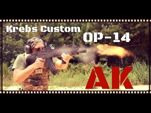 7.62 51mm nato Krebs Custom OP-14 7.62x39 AK-47 Rifle Review (HD)