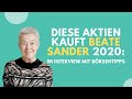 Diese Aktien kauft Beate Sander 2020: Interview mit Börsentipps