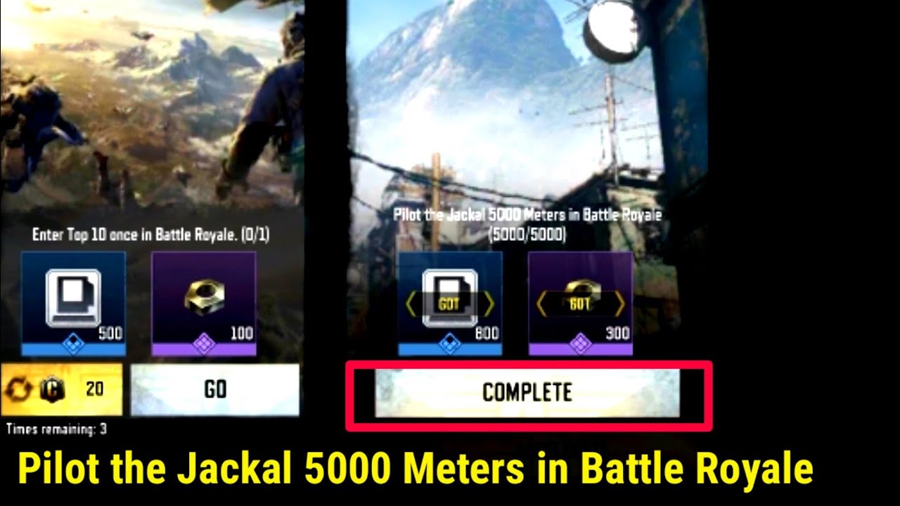 Call Of Duty Mobile Pilot the Jackal 5000 Meters in Battle Royale YouTube
