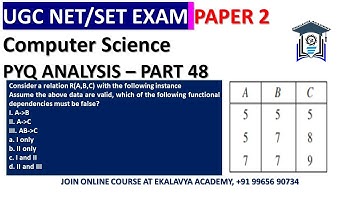 (Tamil) TNSET 2021 | Paper 2 Computer Science | DBMS | UGC NET | PGTRB | Part 48