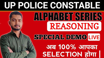 ALPHABET SERIES ( DEMO ) UP CONSTABLE REASONING BY VIVEK SIR
