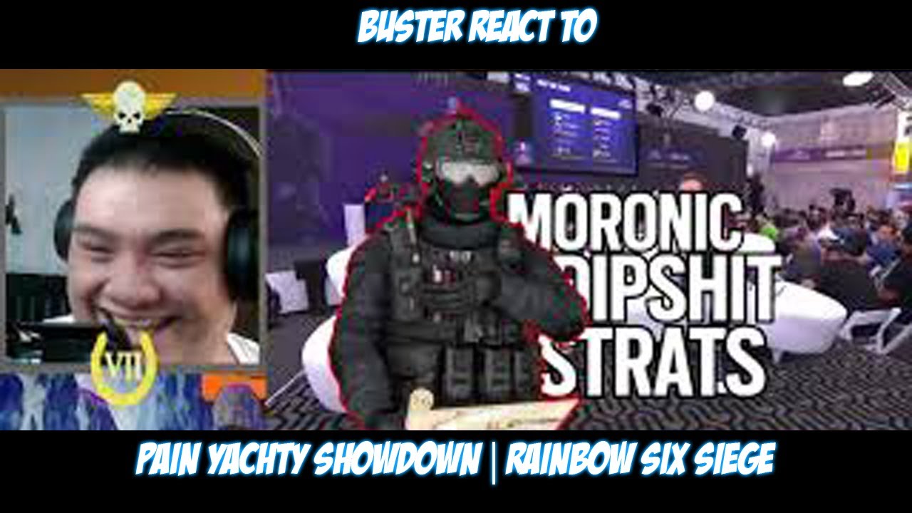Buster Reacts To TheRussianBadger PAIN YACHTY SHOWDOWN Rainbow Six 