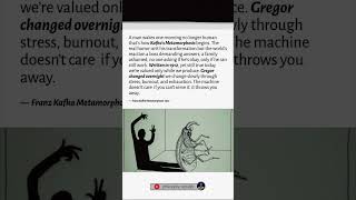 Franz Kafka The Metamorphosis Explained #kafka #shorts