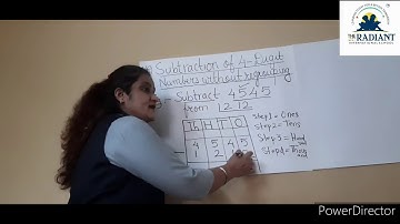 CBSE Grade 3 MATHS Chapter 3 Subtraction of 4 DIGIT Numbers Part 2