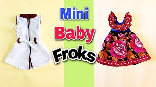 How To Make Mini Baby doll Froks | Making Baby Doll clothes