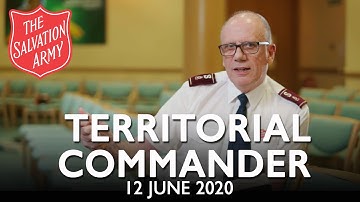 A message from The Territorial Commander | The Salvation Army