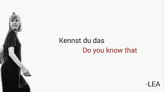 Video thumbnail of "Kennst du das, LEA - Learn German With Music, English Lyrics"