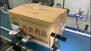 Servo Drive Label Sticker Machine For Carton Box Corner Labeling