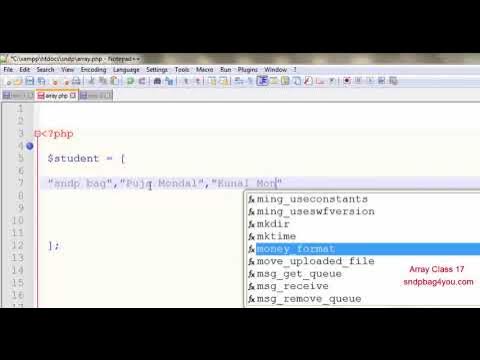 PHP array count values function by sndp bag - YouTube