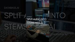 Split audio into stems with the power of @databassai #shorts #artificialintelligence