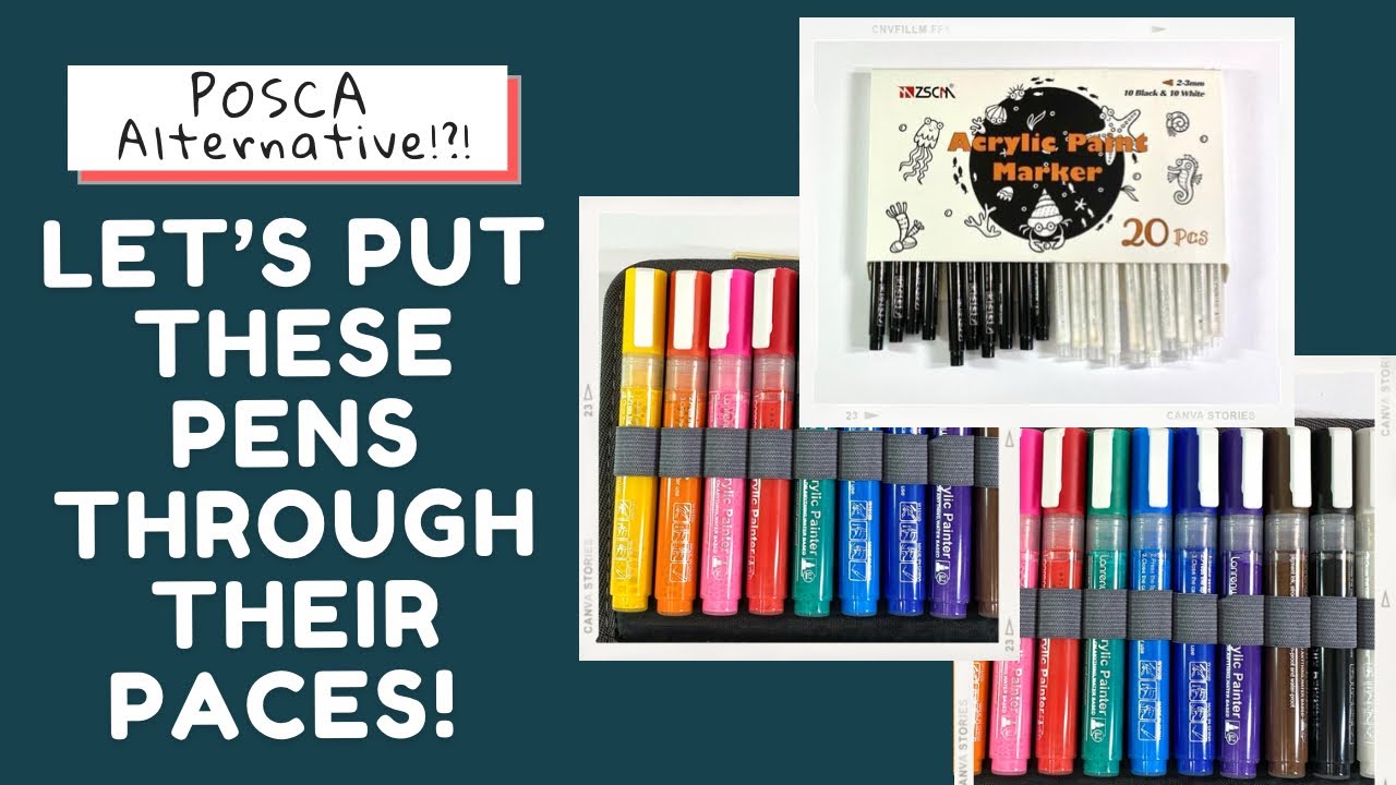 Cheap POSCA Alternative!?! ZSCM Paint Pen Review YouTube