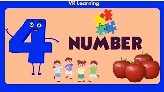 how to write the number 4 | Easy way how to write number 4 | how to trace number 4|