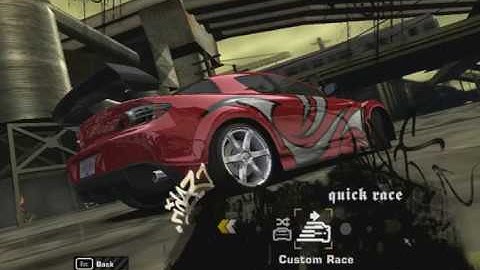 Need For Speed Most Wanted (2005) - Mazda Rx 8 Junkman Tuning