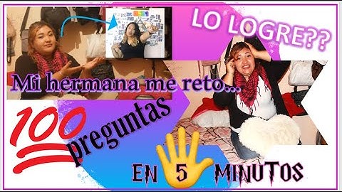100 PREGUNTAS EN 5 MINUTOS (Con quien le fui infiel a mi novio?) 100% HONESTA