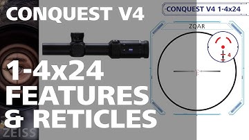 Conquest V4 1-4x24 Features and Reticles