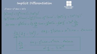 Implicit differentiation exercise 3