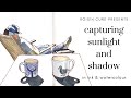 Capturing sunlight and shadow in ink and watercolour