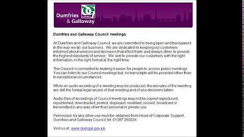 Audio of Community and Customer Services Committee - 27 January 2015