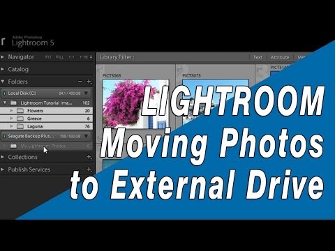 Video: Bagaimana cara menyimpan foto Lightroom saya ke hard drive eksternal?