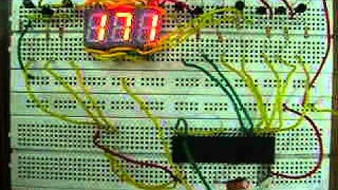 Seven segment display with AT89s52