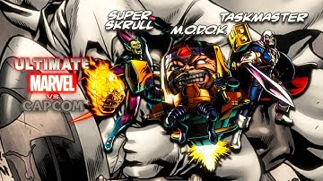 Ultimate Marvel vs Capcom 3 - Arcade Mode + Endings - Taskmaster, Super Skrull, M.O.D.O.K