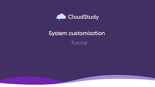 System customization
