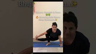 Baby Grasshopper Pose Challenge 🦗🔥 | Crazy Balance & Core Strength! #yogaskills #advancedyoga