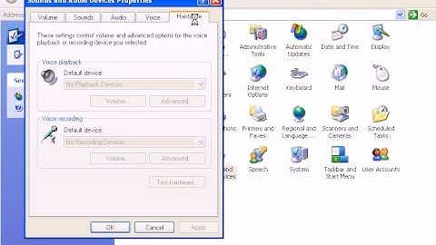 How To Access The Sound And Audio Devices In Windows XP